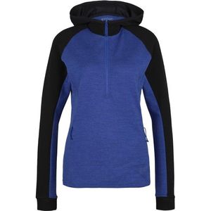 Stoic Womens Merino260 StadjanSt 3/4 Zip w Hood Merinohoodie (Dames |blauw)