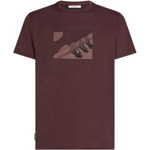 Icebreaker - Merino 150 Tech Lite S/S Tee In The Wild - Merinoshirt - Bruin