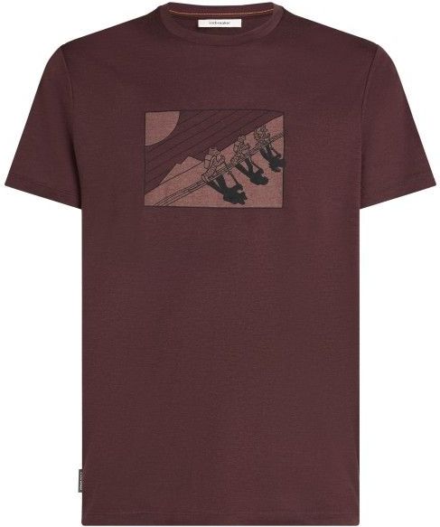 Icebreaker - Merino 150 Tech Lite S/S Tee In The Wild - Merinoshirt - Bruin