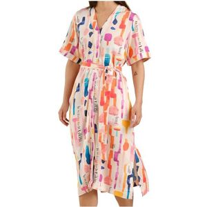 DEDICATED Womens Dress Kallvik Jurk (Dames |roze)