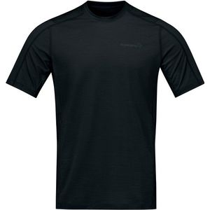 Norrøna - Falketind EqualiserUll T-Shirt - Zwart - Merinoshirt