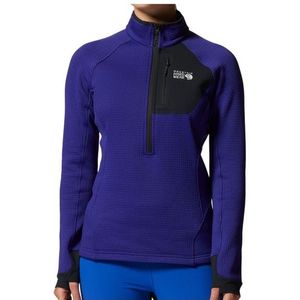 Mountain Hardwear Womens Polartec Power Grid Half Zip Fleecetrui (Dames |blauw)