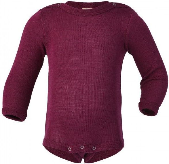 Engel - Romper l/s - Wol/Zijde - Pruim - 86/92