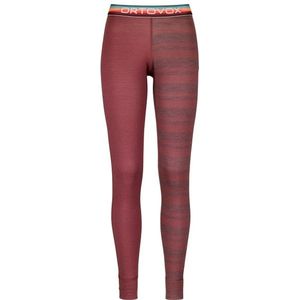 Ortovox Womens 185 RockNWool Long Pants Merino-ondergoed (Dames |rood)