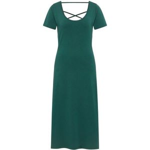 Tranquillo Womens Kleid mit Rückendetails Jurk (Dames |groen/blauw)