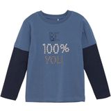 Minymo - Kids T-Shirt L/S No 134003 - Longsleeve - Blauw