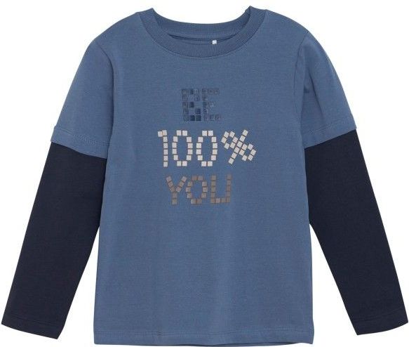 Minymo - Kids T-Shirt L/S No 134003 - Longsleeve - Blauw