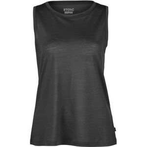 Stoic Womens Performance Merino150 BydalenSt Tank Merinoshirt (Dames |grijs/zwart)