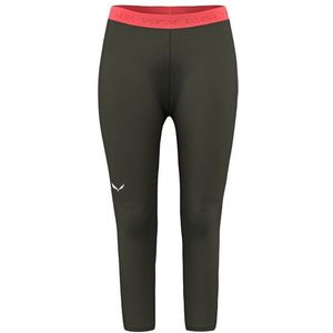 Salewa Womens Cristallo Warm AMR 3/4 Tight Merino-ondergoed (Dames |olijfgroen)