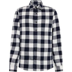 KnowledgeCotton Apparel Regular Fit Checkered Flannel Overhemd (Heren |grijs)