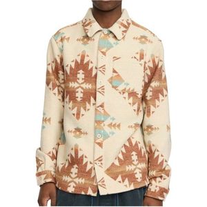 Revolution Casual Overshirt Aztec Overhemd (Heren |beige)