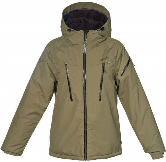 Isbjörn - Kids Carving - Winterjack - Olijfgroen - Waterdicht