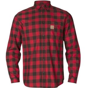 Härkila Scandinavian L/S Shirt Overhemd (Heren |rood)