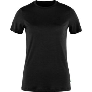 Fjällräven Womens Abisko Wool S/S T-shirt (Dames |zwart)