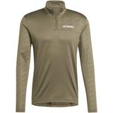 adidas Terrex Terrex Multi Half-Zip Longsleeve Sportshirt (Heren |olijfgroen/beige)