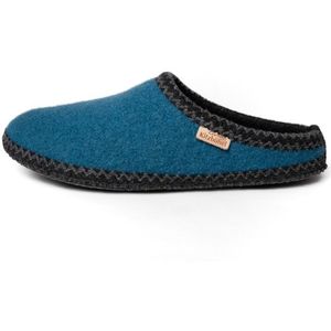 Living Kitzbühel Pantoffel mit Häkelverzierung Pantoffels (Heren |blauw)