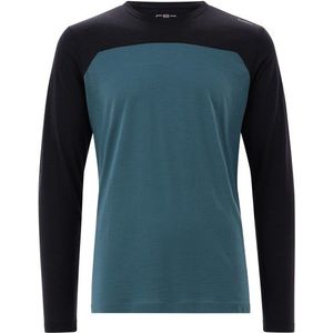 CMP Kildar T-Shirt Merinolongsleeve (Heren |blauw/zwart)