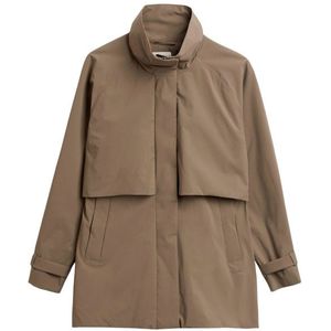 Elvine - Polly - Lange Jas - Bruin - 100% Polyester - Winddicht