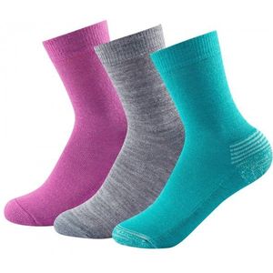 Devold Daily Medium Kid Sock 3-Pack Merinosokken (Kinderen |meerkleurig)