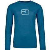 Ortovox Womens 150 Cool Mountain Silhouette L/S Merinoshirt (Dames |blauw)