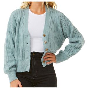 Rip Curl Womens Afterglow Cardigan Trui (Dames |turkoois)