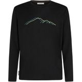 Icebreaker Merino 150 Tech Lite L/S Tee Rainer Ridge Merinoshirt (Heren |zwart)