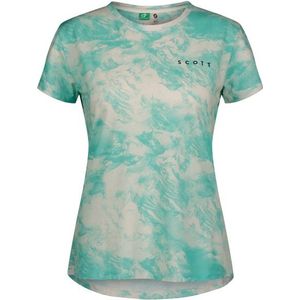 Scott Womens Tee Dri Tie Dye Sportshirt (Dames |turkoois)