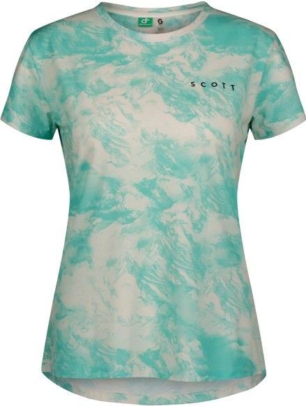Scott Womens Tee Dri Tie Dye Sportshirt (Dames |turkoois)