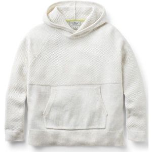 Passenger Womens Cove 20 Organic Cotton Knitted Hoodie Hoodie (Dames |wit/grijs)