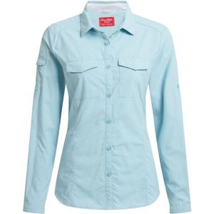 Craghoppers Womens Nosilife Adventure Langarm Bluse III Blouse (Dames |blauw)