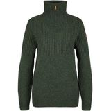 Fjällräven - Övik Half Zip Knit - Trui - Deep Forest - Gerecycled Polyester en Biologisch Katoen