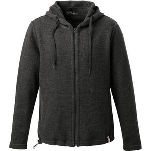 Mufflon Kian Merinohoodie (Heren |zwart)