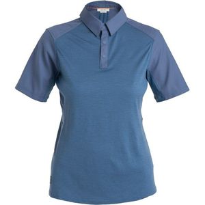 Icebreaker Womens Hike S/S Top Poloshirt (Dames |blauw)