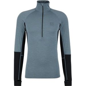 Stoic MerinoMesh150 SadjemSt L/S Half Zip Merino-ondergoed (Heren |grijs)