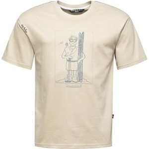 Chillaz Homo Mons Sportivus T-shirt (Heren |beige)