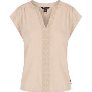 Sherpa Womens Hara Cap Sleeve Top Top (Dames |beige)