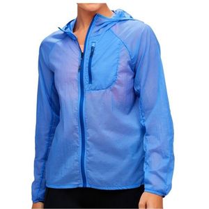 HOKA Womens Skyflow Jacket Hardloopjack (Dames |blauw)