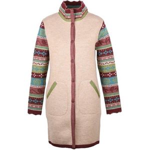 Flomax Womens Oversize Mantel Rosalia Wollen vest (Dames |beige)