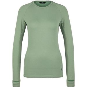 Stoic Womens MerinoSoft245 TuleboSt L/S Merinoshirt (Dames |groen)
