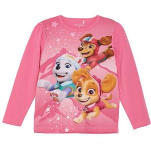 Minymo Blouse - Paw Patrol - Azalea Roze - Minymo - 4 jaar (104) - Shirts