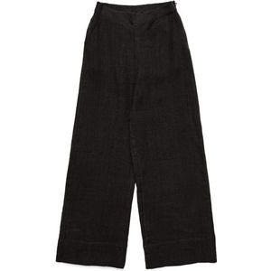 Mazine Womens Wide Leg Linen Pants Vrijetijdsbroek (Dames |zwart)