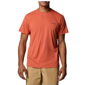 Columbia Zero Rules Light S/S Crew Sportshirt (Heren |rood)