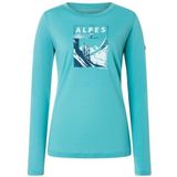 super.natural - Alpes L/S - Longsleeve - Turkoois