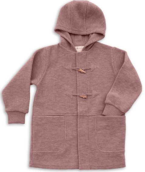 Engel - Kid's Mantel - Lange Jas - Bruin - 100% Wol, Capuchon