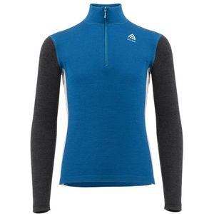 Aclima Warmwool Mock Neck Junior Merino-ondergoed (Kinderen |blauw)