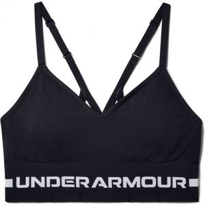 Under Armour Womens Seamless Low Long Bra Sportbeha (Dames |zwart)