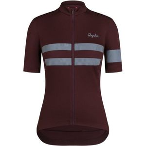 Rapha Womens Brevet Jersey Fietsshirt (Dames |bruin)