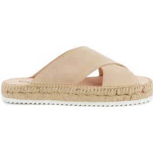 Espadrij Womens Croisette Velour Low Sandalen (Dames |beige)