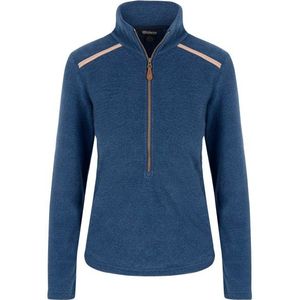 Sherpa Womens Rolpa Eco Pullover Zip Fleecetrui (Dames |blauw)