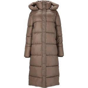 ATHLECIA Womens Elly Maxi Puffer Lange jas (Dames |bruin)